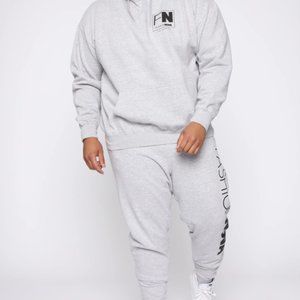 Fashion Nova Grey/Heather Tracksuit - Never Worn
